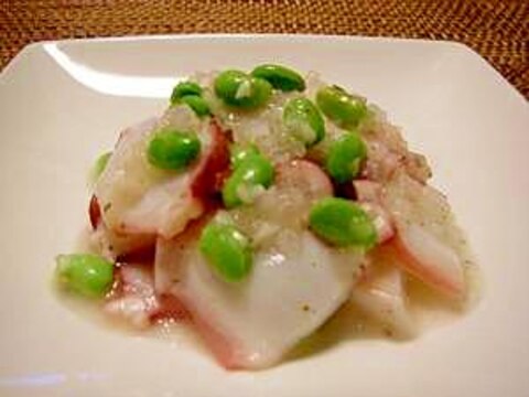 簡単!あえるだけ♪ タコと枝豆のマリネ